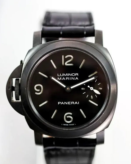 Panerai Luminor Marina Left L.E. 44MM Black Dial Leather Strap (PAM00026)
