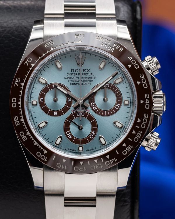2016 Rolex Cosmograph Daytona 40MM Ice Blue Dial Platinum Oyster Bracelet (116506)