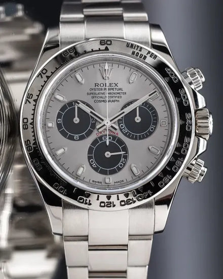 2023 Rolex Cosmograph Daytona “Ghost” 40MM Silver Dial White Gold Oyster Bracelet (116509)