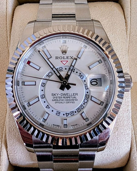 2019 Rolex Sky-Dweller 42MM White Dial Oyster Bracelet (326934)