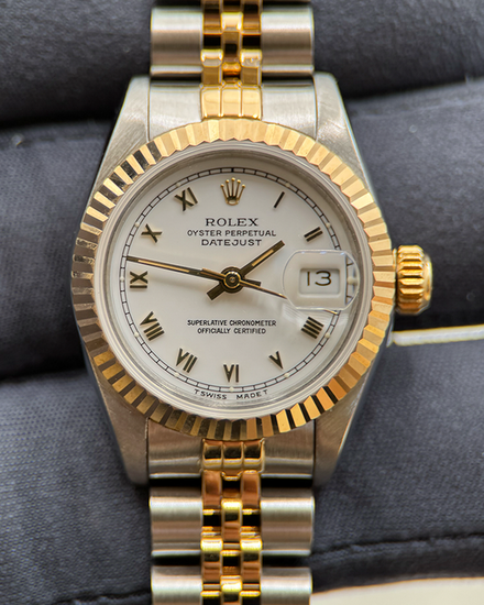 1992 Rolex Lady-Datejust 26MM White Dial Two-Tone Jubilee Bracelet (69173)