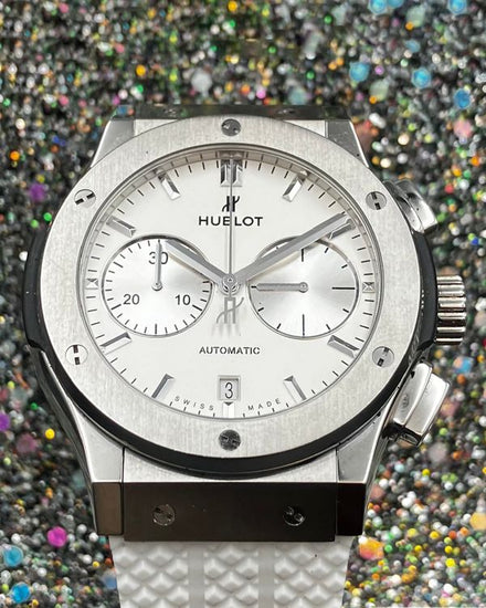 2026 Hublot Classic Fusion 45MM White Dial Rubber Strap (521.NX.2611.LR)