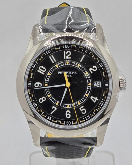 2025 Patek Philippe Calatrava 40MM Black Dial Leather Strap (6007G-001)