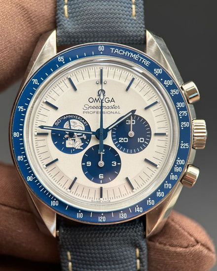 2025 Omega Speedmaster Anniversary Series "Silver Snoopy Award" 42MM Silver Dial Textile Strap (310.32.42.50.02.001)