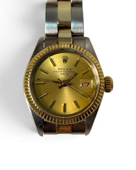 Rolex Oyster Perpetual Lady Date 26MM Champagne Dial Oyster Bracelet (6916)