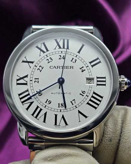 2013 Cartier Ronde De Cartier Solo 42MM Silver Dial Steel Bracelet (W6701011)