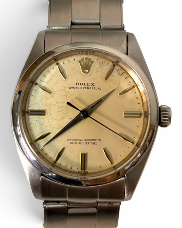 Rolex Oyster Perpetual 34MM Champagne Dial Steel Bracelet (1002)