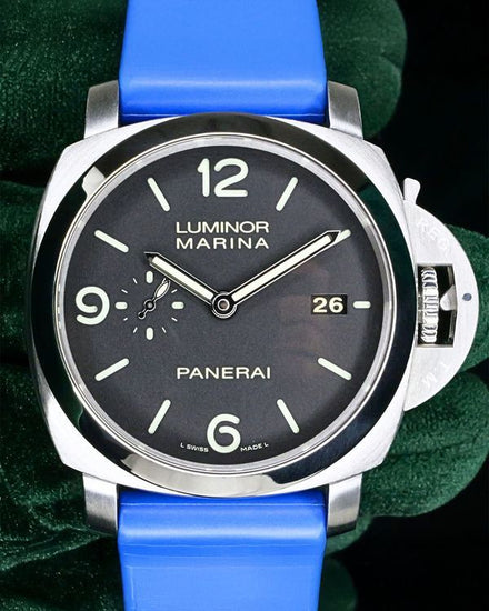 2014 Panerai Luminor Marina 1950 3 Days 44MM Black Dial Rubber Strap (PAM00312)