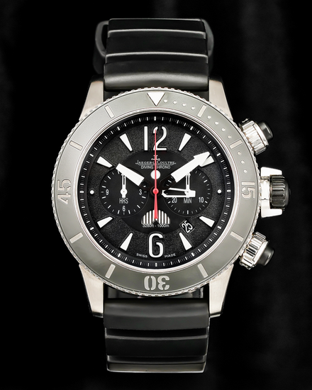 Jaeger-LeCoultre Master Compressor Diving Chronograph GMT "Navy SEALs" L.E. 46MM Black Dial Rubber Strap (Q178T670)