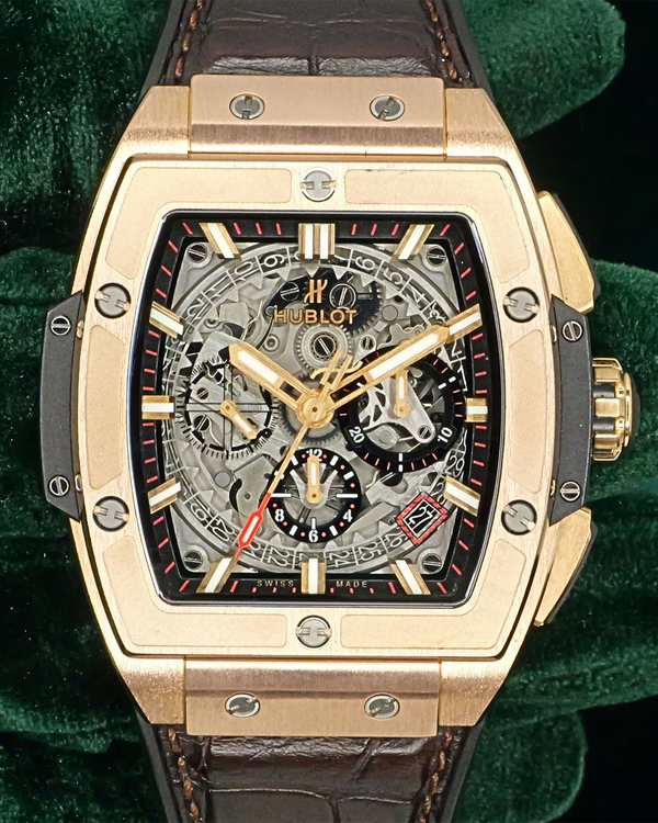 2018 Hublot Spirit of Big Bang 42MM Skeleton Dial Leather Strap (641.OX.0183.LR)