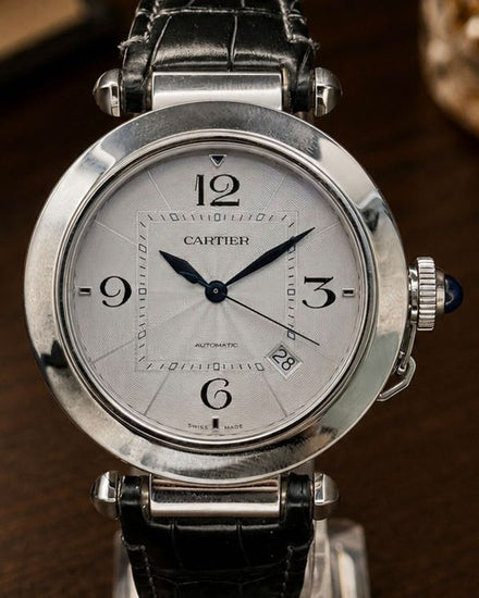No Reserve - 2024 Cartier Pasha De Cartier 41MM Silver Dial Leather Strap (WSPA0010)