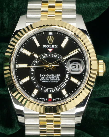 2026 Rolex Sky-Dweller 42MM Black Dial Two-Tone Jubilee Bracelet (336933)