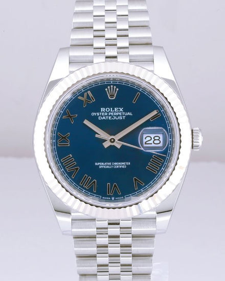 2026 Rolex Datejust 41MM Blue "Bright Blue Roman" Dial Jubilee Bracelet (126334)