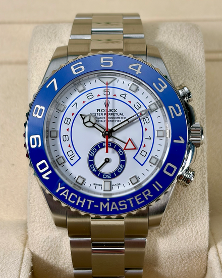 2018 Rolex Yacht-Master II 44MM White Dial Oyster Bracelet (116680)