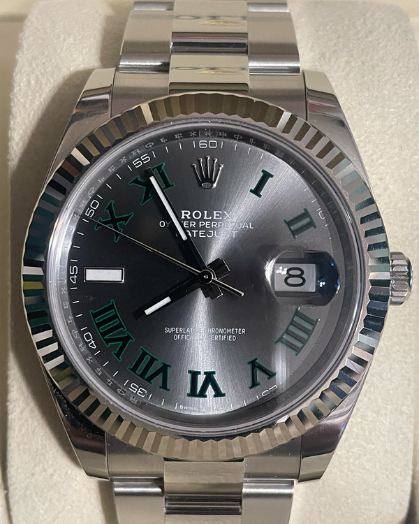 2026 Rolex Datejust "Wimbledon" 41MM Slate Dial Oyster Bracelet (126334)