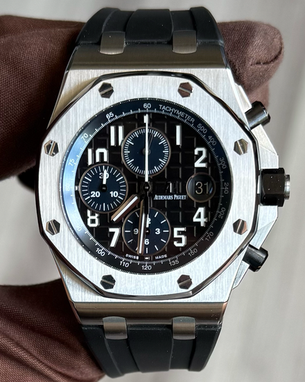 Audemars Piguet Royal Oak Offshore Chronograph 42MM Black Dial Rubber Strap (26470ST.OO.A028CR.01)