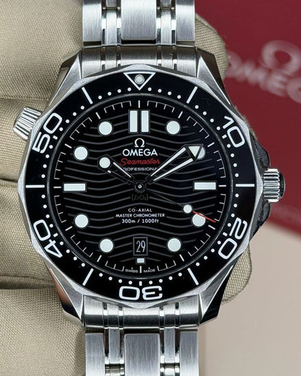 2025 Omega Seamaster Diver 300M 42MM Black Dial Steel Bracelet (210.30.42.20.01.001)