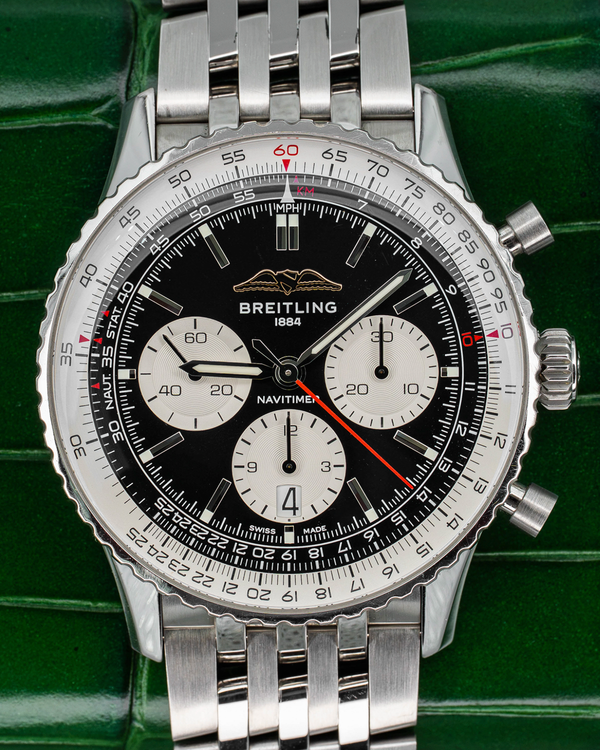 2023 Breitling Navitimer B01 Chronograph 43MM Black Dial Steel Bracelet (AB0138211B1A1)