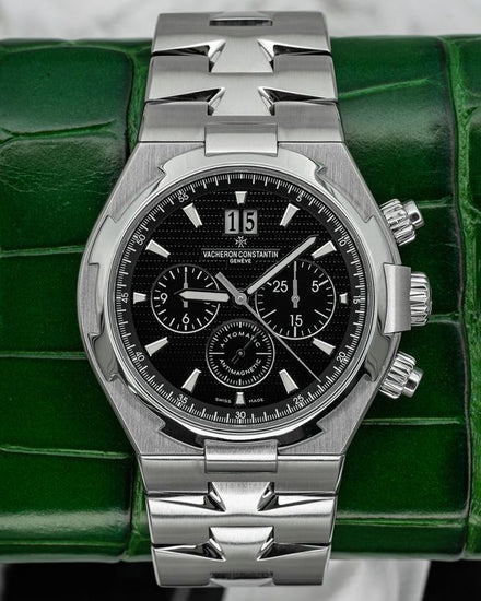 2017 Vacheron Constantin Overseas Chronograph 42MM Black Dial Steel Bracelet (49150/B01A-9097)