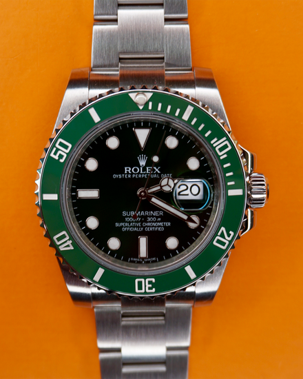 2016 Rolex Submariner Date "Hulk" 40MM Green Dial Oyster Bracelet (116610LV)