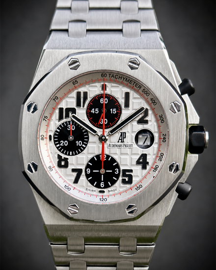2010 Audemars Piguet Royal Oak Offshore Chronograph "Panda" 42MM White Dial Steel Bracelet (26170ST.OO.1000ST.01)
