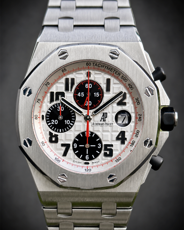 2010 Audemars Piguet Royal Oak Offshore Chronograph "Panda" 42MM White Dial Steel Bracelet (26170ST.OO.1000ST.01)