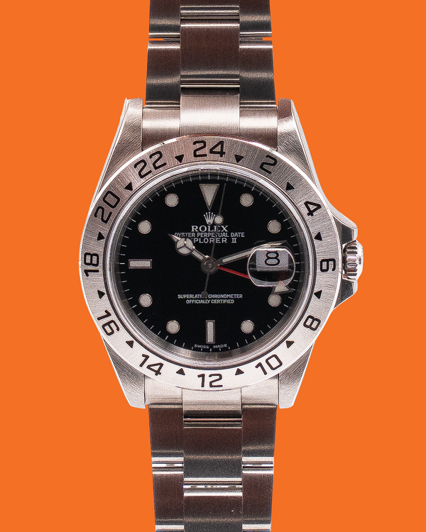 2001 Rolex Explorer II 40MM Black Dial Oyster Bracelet (16570)