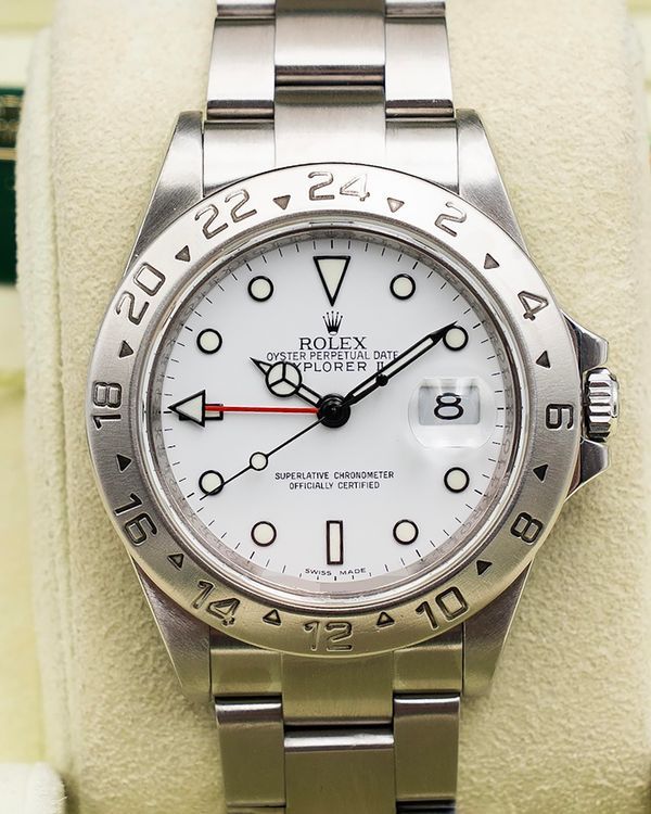 2010 Rolex Explorer II "Polar" 40MM White Dial Oyster Bracelet (16570)