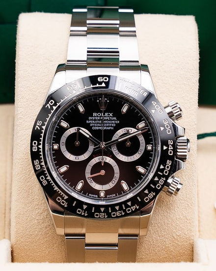 2024 Rolex Cosmograph Daytona 40MM Black Dial Oyster Bracelet (116500LN)