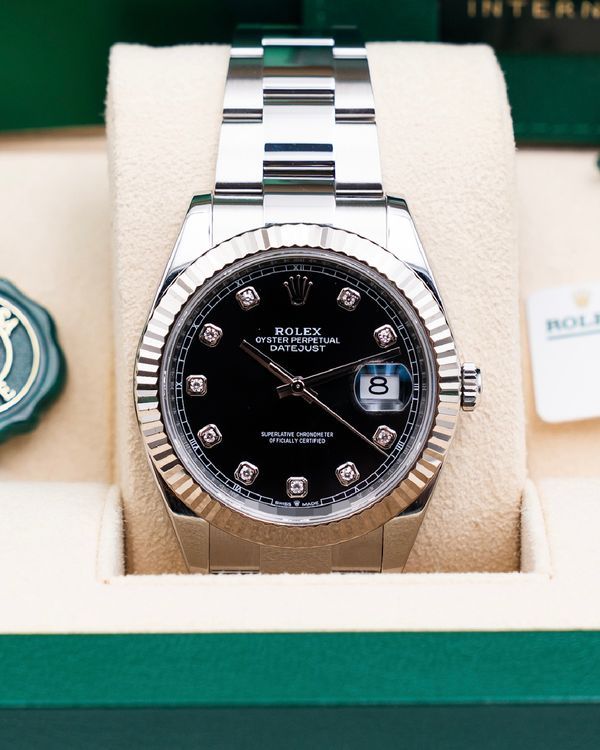 2022 Rolex Datejust 41MM Black Dial Oyster Bracelet (126334)
