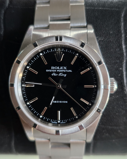 2005 Rolex Air-King 34MM Black Dial Oyster Bracelet (14010)