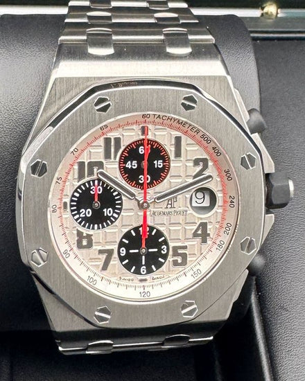 2009 Audemars Piguet Royal Oak Offshore Chronograph 42MM White Dial Steel Bracelet (26170ST)