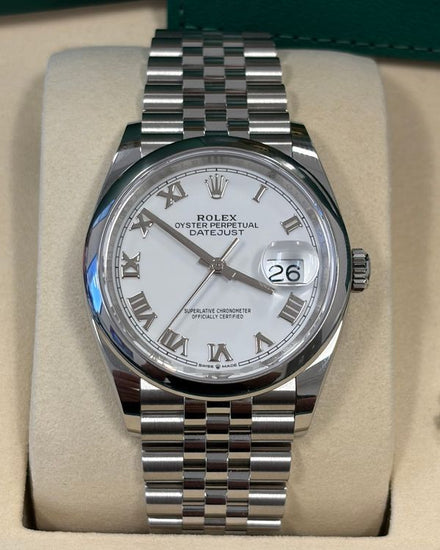 2026 Rolex Datejust 36MM White Dial Oyster Bracelet (126200)