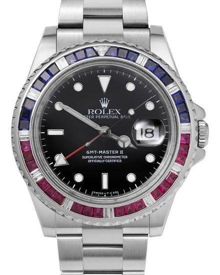 Rolex GMT-Master II "Aftermarket SARU" 40MM Black Dial Oyster Bracelet (116710)