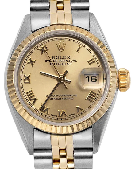 Rolex Lady-Datejust 26MM Champagne Dial Two-Tone Jubilee Bracelet (69173)