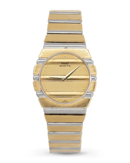 Piaget Polo 27MM Quartz Champagne Dial Yellow Gold Bracelet (761C701)