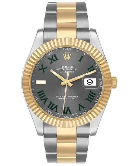 Rolex Datejust II "Wimbledon" 41MM Slate Dial Two-Tone Oyster Bracelet (116333)