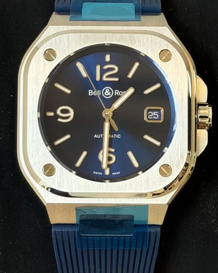 Bell & Ross BR 05 40MM Blue Dial Rubber Strap (BR05A-BLU-ST/SRB)