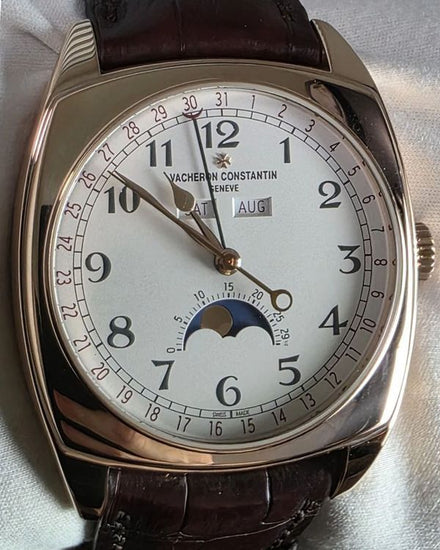 2018 Vacheron Constantin Harmony Complete Calendar 40MM White Dial Leather Strap (4000S/000R-B123)