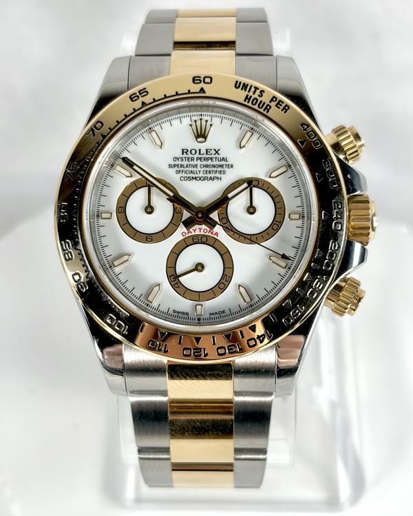 2024 Rolex Cosmograph Daytona 40MM White Dial Two-Tone Oyster Bracelet (126503)