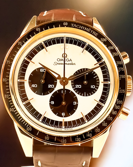 2018 Omega Speedmaster Anniversary Series "First Omega in Space" 39.7MM Silver Dial Leather Strap (311.63.40.30.02.001)
