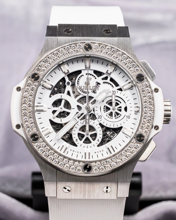 2022 Hublot Big Bang Aero Bang "All White" 44MM Skeleton Dial Rubber Strap (311.SE.2010.RW.1104.JSM12)
