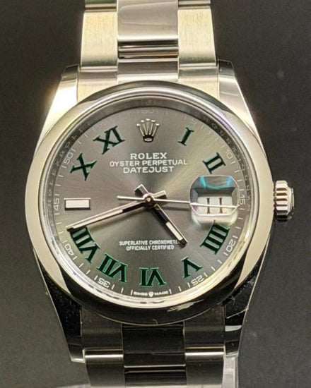 2026 Rolex Datejust "Wimbledon" 36MM Slate Dial Oyster Bracelet (126200)