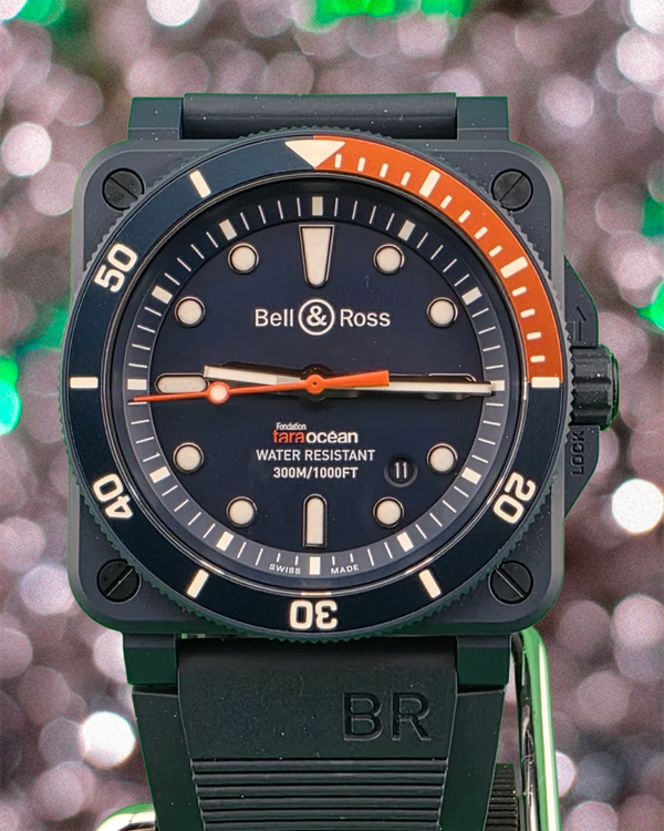 Bell & Ross BR 03-92 Diver "Tara Ocean" L.E. 42MM Blue Dial Rubber Strap (BR0392-D-TR-CE/SRB)
