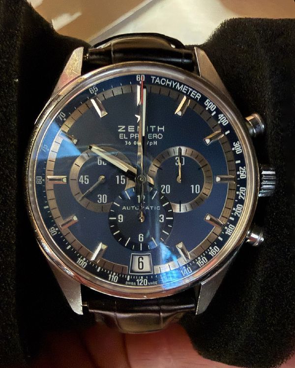 2011 Zenith El Primero 36'000 VpH L.E. 42MM Blue Dial Leather Strap (03.2041.400/51.C496)