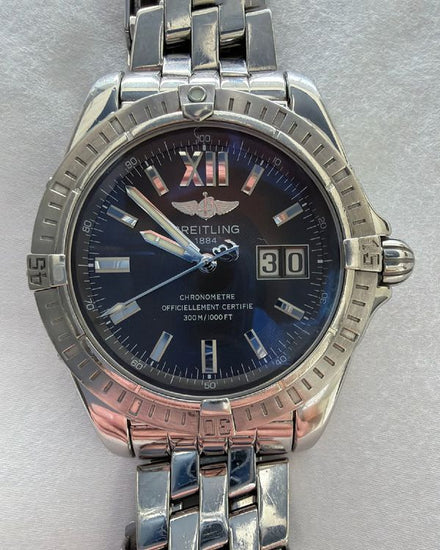 2006 Breitling Cockpit 41MM Black Dial Steel Bracelet (A49350)