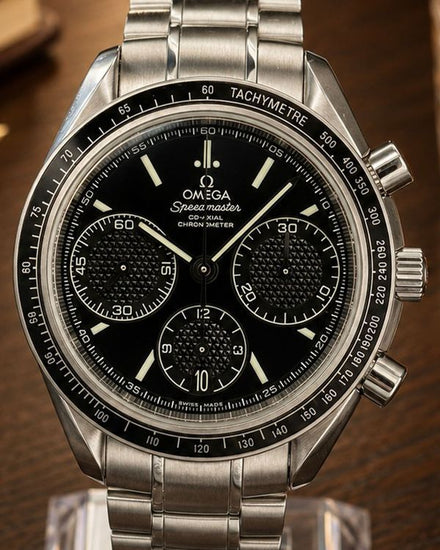 No Reserve - 2024 Omega Speedmaster Racing 40MM Black Dial Steel Bracelet (326.30.40.50.01.001)