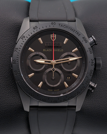 No Reserve - 2018 Tudor Fastrider Black Shield 42MM Black Dial Rubber Strap (42000CN)