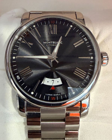 Montblanc Heritage 42MM Black Dial Steel Bracelet (115935)