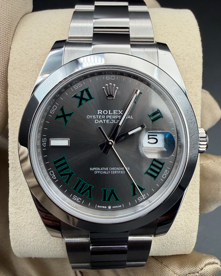 2026 Rolex Datejust "Wimbledon" 41MM Slate Dial Oyster Bracelet (126300)